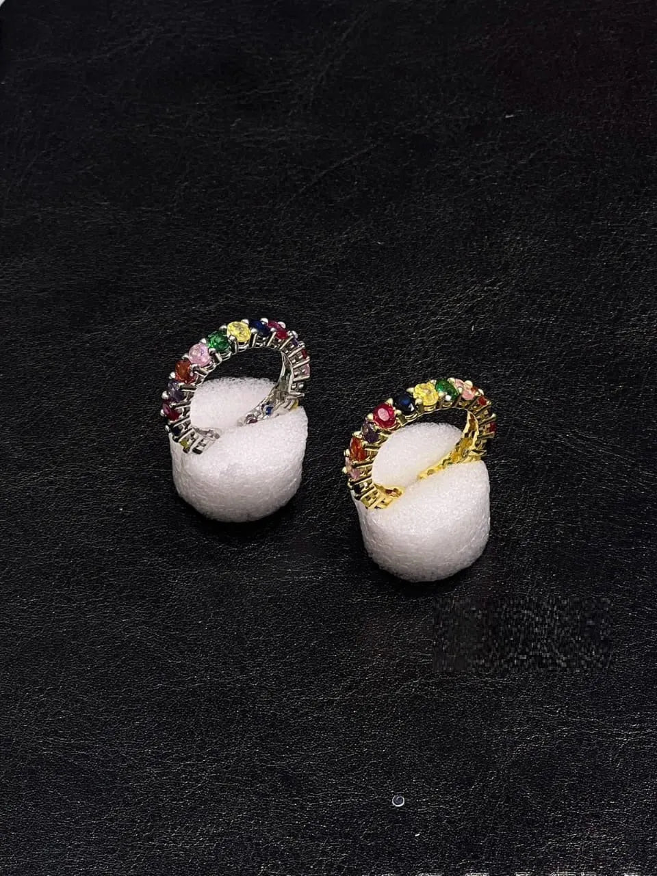 Rainbow Crystal Eternity Ring