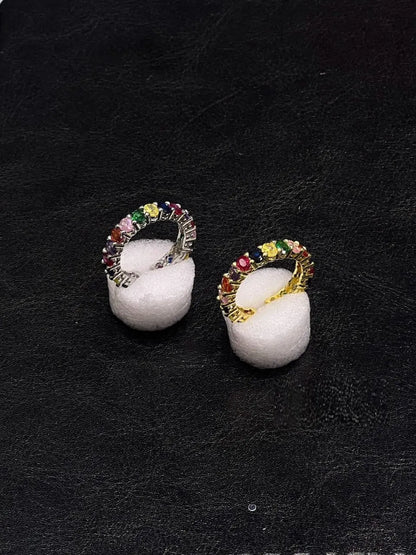 Rainbow Crystal Eternity Ring